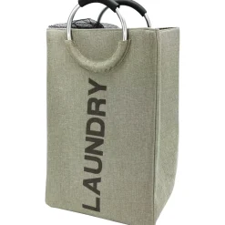 Cesto Portabiancheria con Manici Laundry Crema