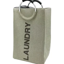 Cesto Portabiancheria con Manici Laundry Crema