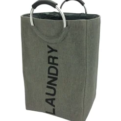 Cesto Portabiancheria con Manici Laundry Grigio