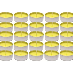 Citronella T-light in alluminio diametro 3,6 cm