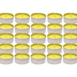 Citronella T-light in alluminio diametro 3,6 cm