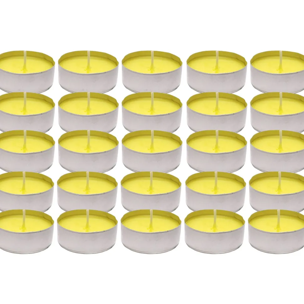Citronella T-light in alluminio diametro 3,6 cm