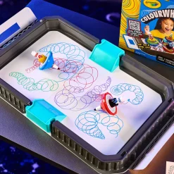 Colour Whirls Arena Set Creativo con Trottole Coloranti e Arena da Gioco Portatile
