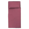 Completo Letto Singolo in Cotone Tinta Unita Burgundy 3 pezzi