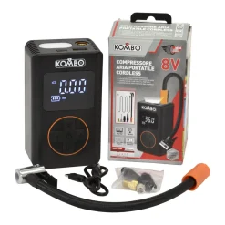 Compressore Aria Portatile Cordless 8V con Display Digitale