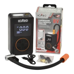 Compressore Aria Portatile Cordless 8V con Display Digitale