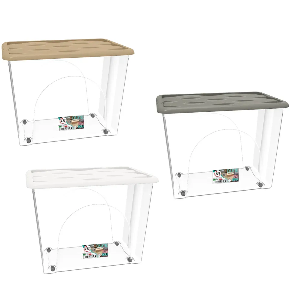 Contenitore Multiuso Storage Box Dune con ruote 80 litri
