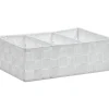Contenitore 3 scomparti bianco