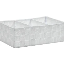 Contenitore 3 scomparti bianco