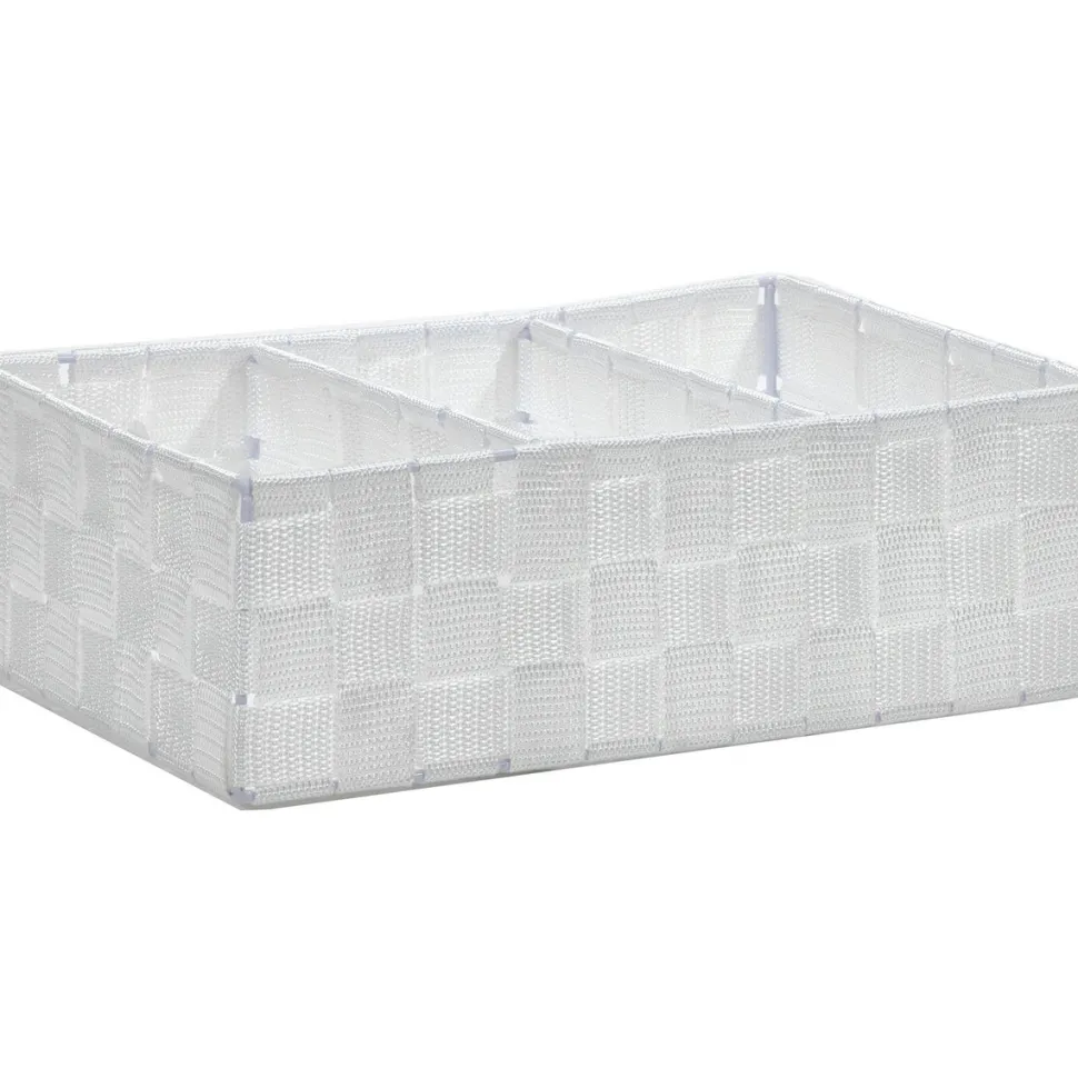 Contenitore 3 scomparti bianco