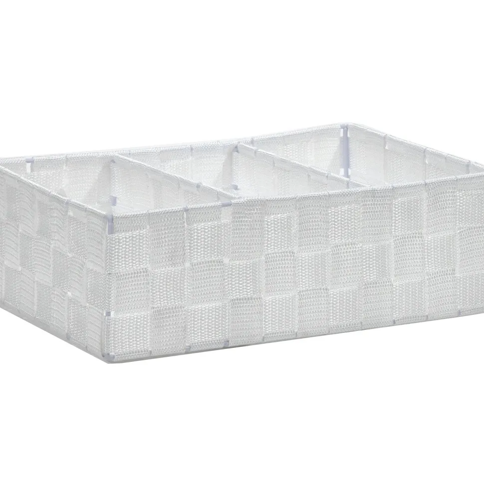 Contenitore 3 scomparti bianco
