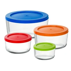 Contenitori in vetro con coperchio ermetico colorato Food Organizer