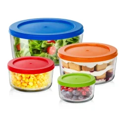 Contenitori in vetro con coperchio ermetico colorato Food Organizer