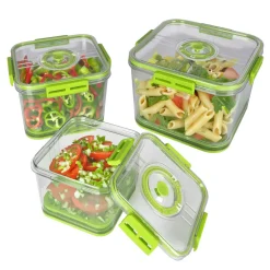 Contenitori Quadrati Ermetici Salvaspazio in Polipropilene Food Organizer