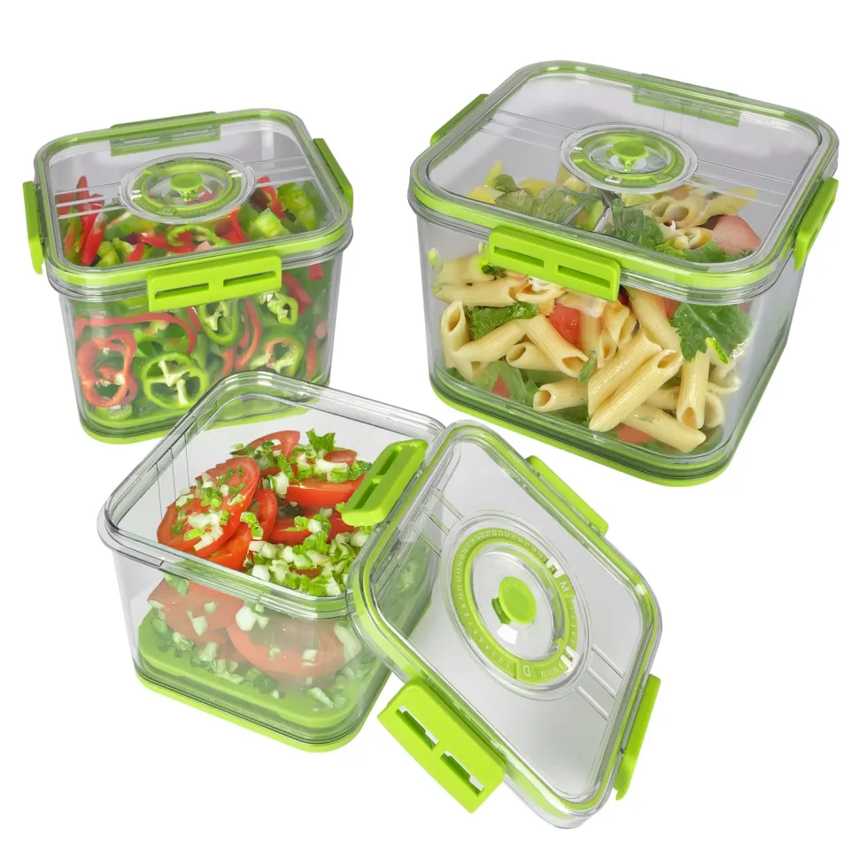 Contenitori Quadrati Ermetici Salvaspazio in Polipropilene Food Organizer