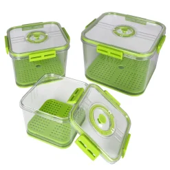 Contenitori Quadrati Ermetici Salvaspazio in Polipropilene Food Organizer