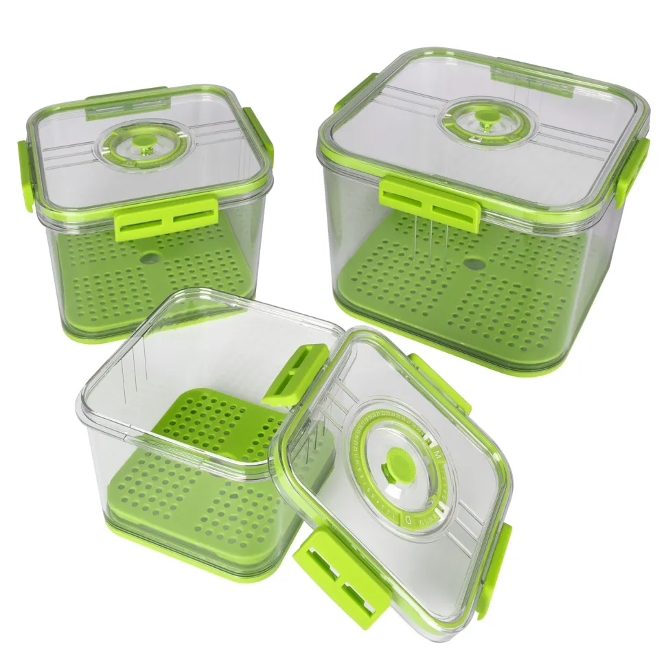 Contenitori Quadrati Ermetici Salvaspazio in Polipropilene Food Organizer