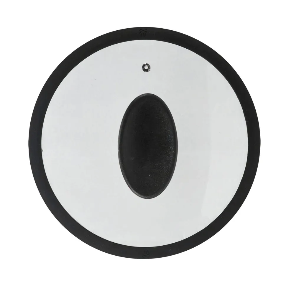 Coperchio in Vetro Temperato con Bordo in Silicone diametro 16 cm