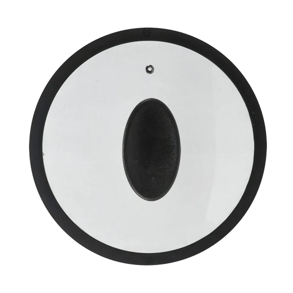 Coperchio in Vetro Temperato con Bordo in Silicone diametro 18 cm