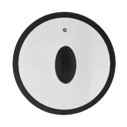 Coperchio in Vetro Temperato con Bordo in Silicone diametro 22 cm