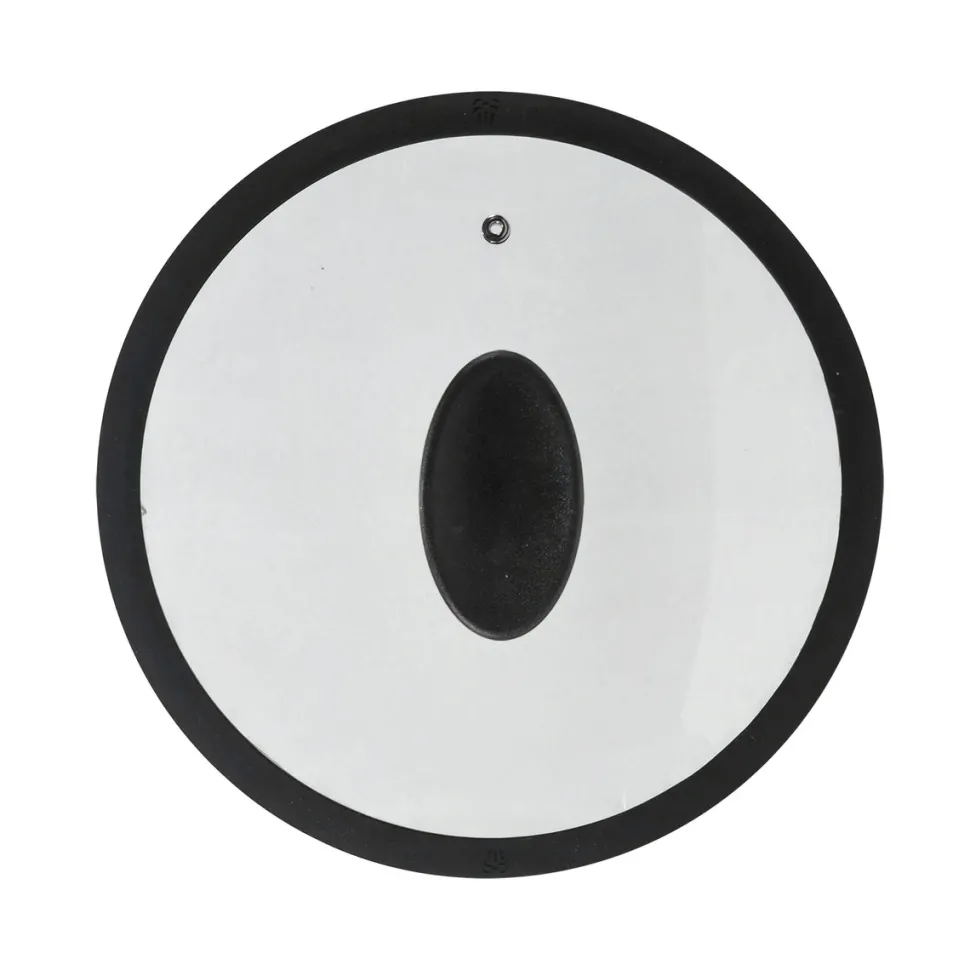Coperchio in Vetro Temperato con Bordo in Silicone diametro 22 cm