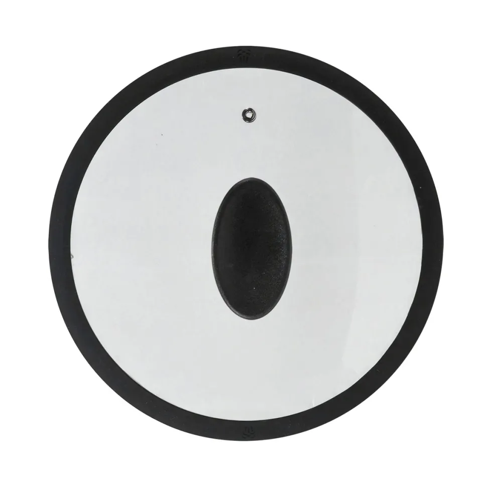 Coperchio in Vetro Temperato con Bordo in Silicone diametro 24 cm
