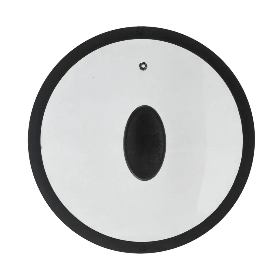 Coperchio in Vetro Temperato con Bordo in Silicone diametro 26 cm