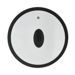 Coperchio in Vetro Temperato con Bordo in Silicone diametro 28 cm