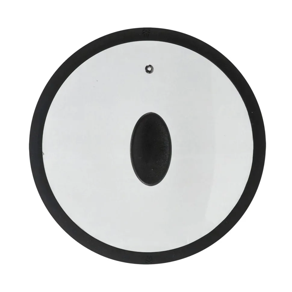 Coperchio in Vetro Temperato con Bordo in Silicone diametro 28 cm