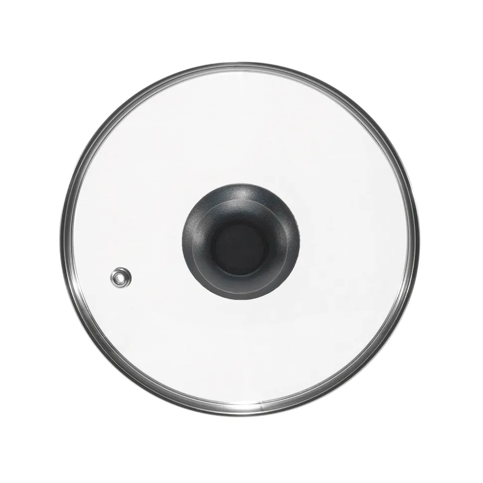 Coperchio in Vetro Temperato con Valvola di Sfiato diametro 24 cm