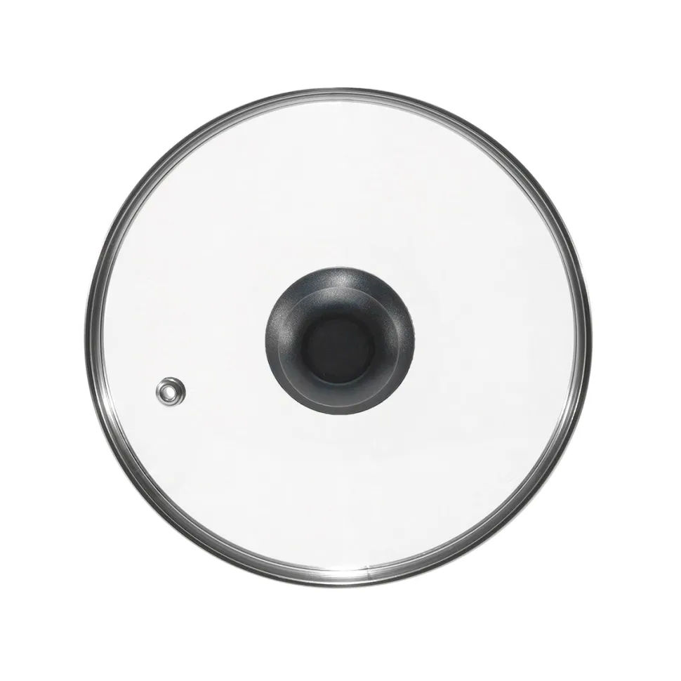 Coperchio in Vetro Temperato con Valvola di Sfiato diametro 28 cm