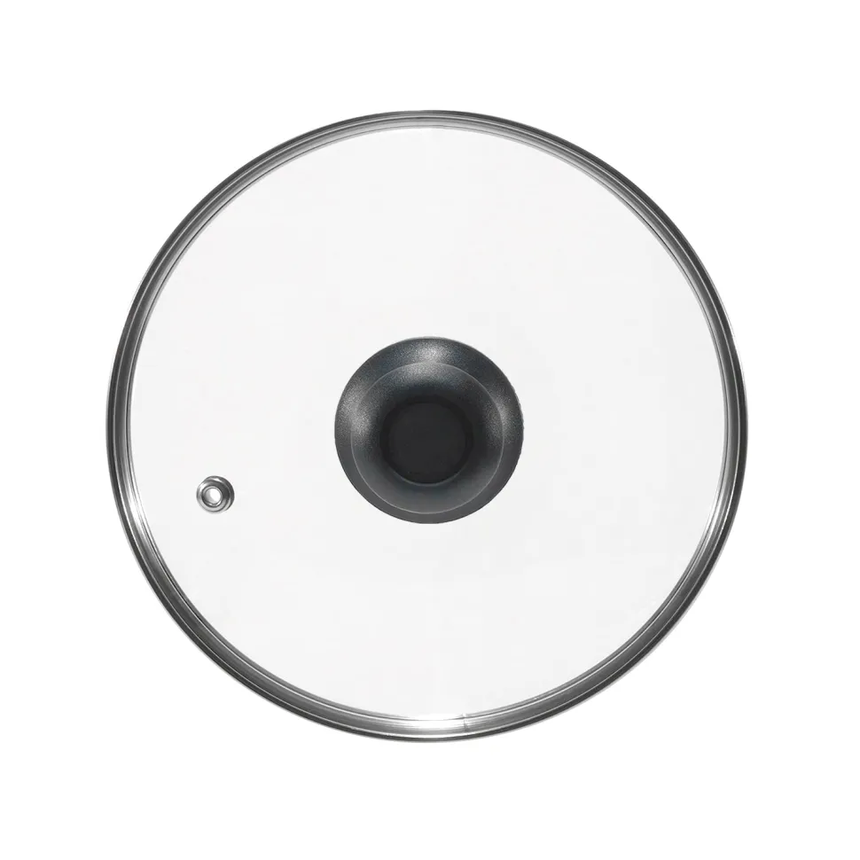 Coperchio in Vetro Temperato con Valvola di Sfiato diametro 28 cm