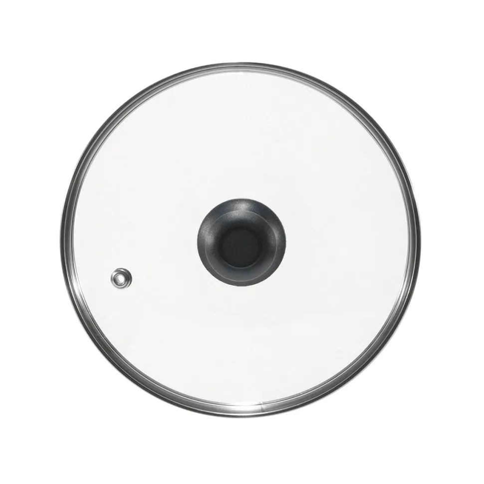 Coperchio in Vetro Temperato con Valvola di Sfiato diametro 32 cm