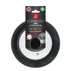 Coperchio Universale Trio in Vetro e Silicone