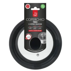 Coperchio Universale Trio in Vetro e Silicone