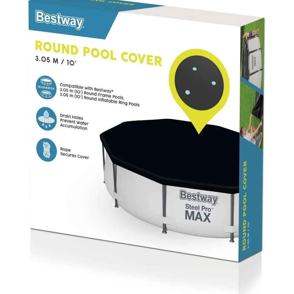 Copertura rotonda per piscina fuori terra Steel Pro con diametro fino a 305 cm