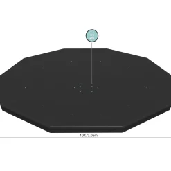 Copertura rotonda per piscina fuori terra Steel Pro con diametro fino a 305 cm
