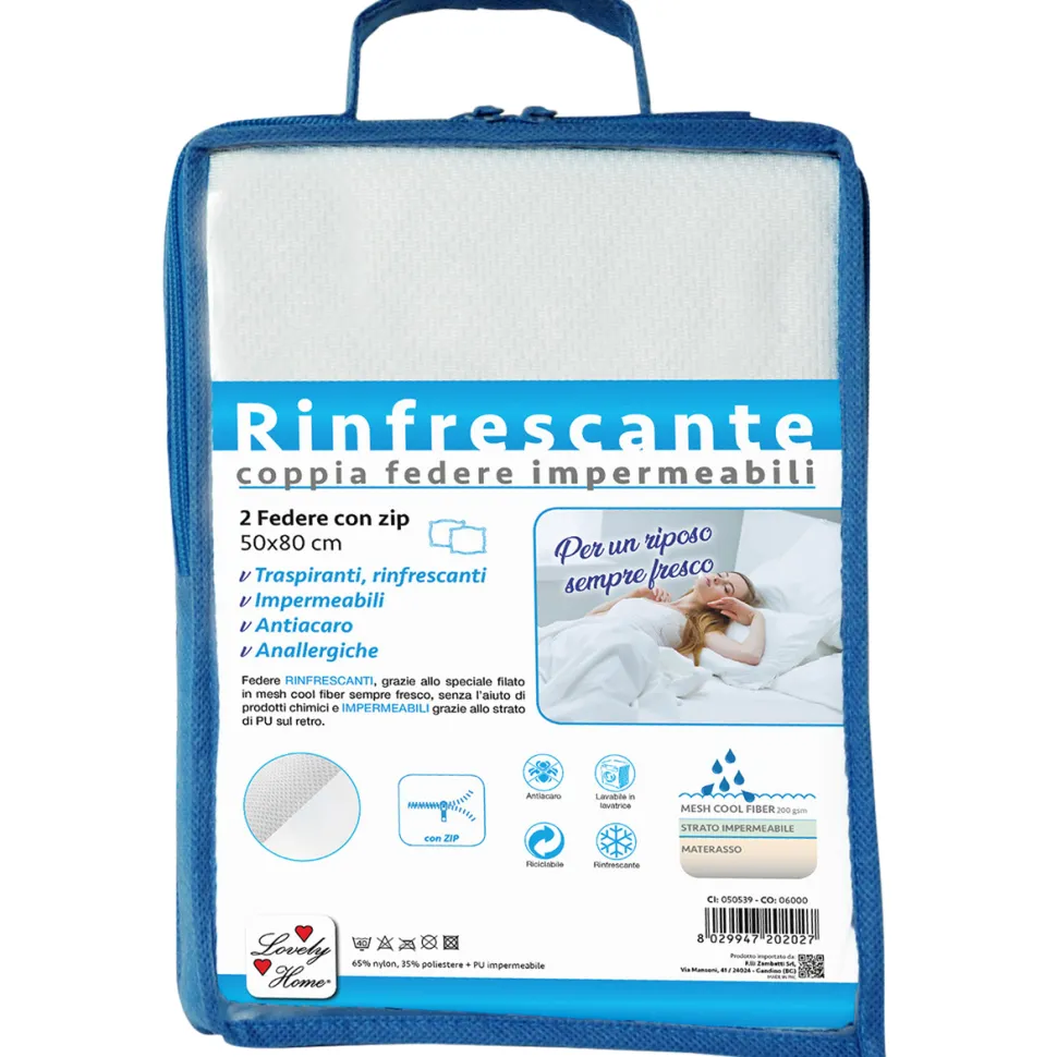 Coppia di federe Impermeabili rinfrescanti con zip
