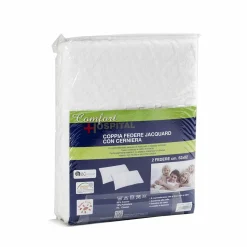 Coppia federe con cerniera Jacquard 52x82 cm