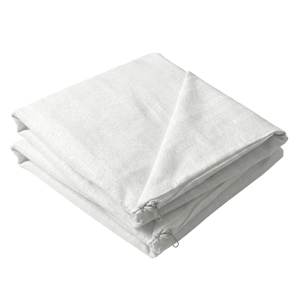 Coppia Federe Letto Fasciato Sommaruga in Cotone con Zip 50x80 cm