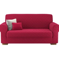 Copridivano Bonton in tessuto bielastico Bordeaux 3 posti