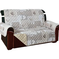 Copridivano Kino Trapuntato 2 posti Double Face Beige 223x179 cm