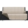 Copridivano Lello Bicolor 3 posti Panna e Tortora 279x180 cm