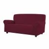Copridivano 2 posti elasticizzato Easy Bordeaux