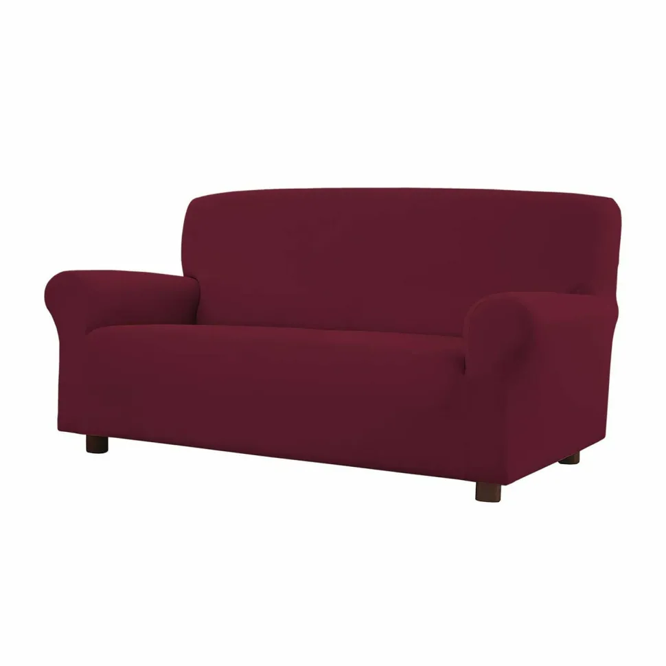 Copridivano 2 posti elasticizzato Easy Bordeaux