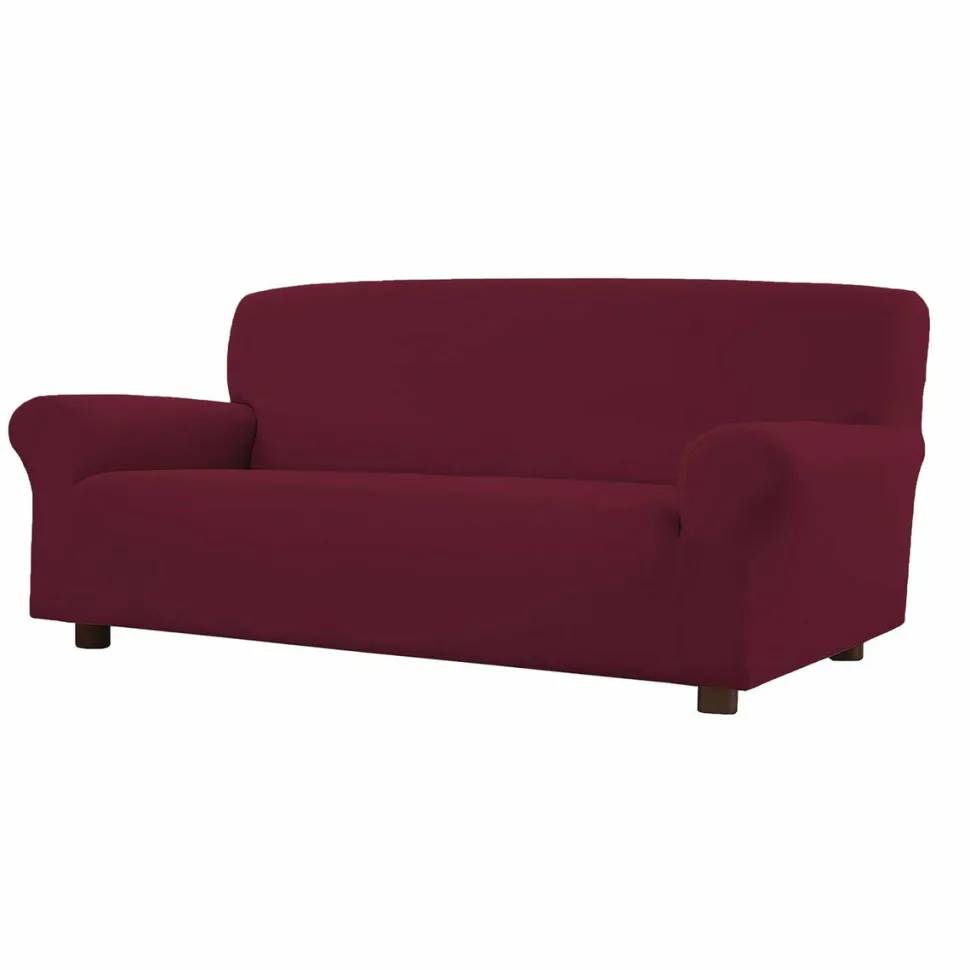 Copridivano 3 posti elasticizzato Easy Bordeaux