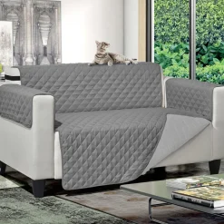 Copridivano Princess & Prince Bicolor 3 posti Grigio Chiaro e Grigio Scuro 279x180 cm