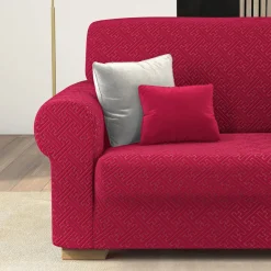 Copripoltrona Bonton in tessuto bielastico bordeaux