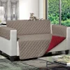 Copripoltrona Princess & Prince Bicolor Tortora e Bordeaux 165x180 cm