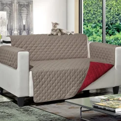 Copripoltrona Princess & Prince Bicolor Tortora e Bordeaux 165x180 cm